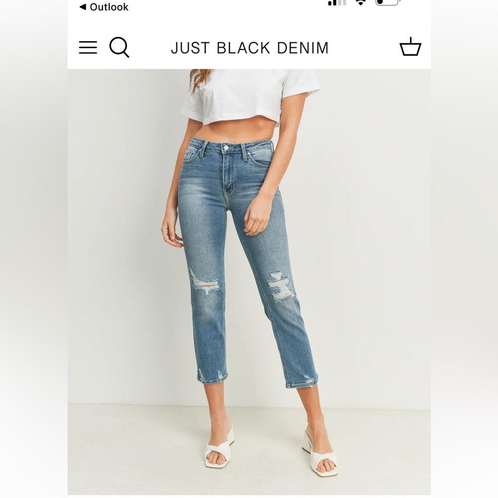Never Worn, tags on Just Black Denim Jeans- this season